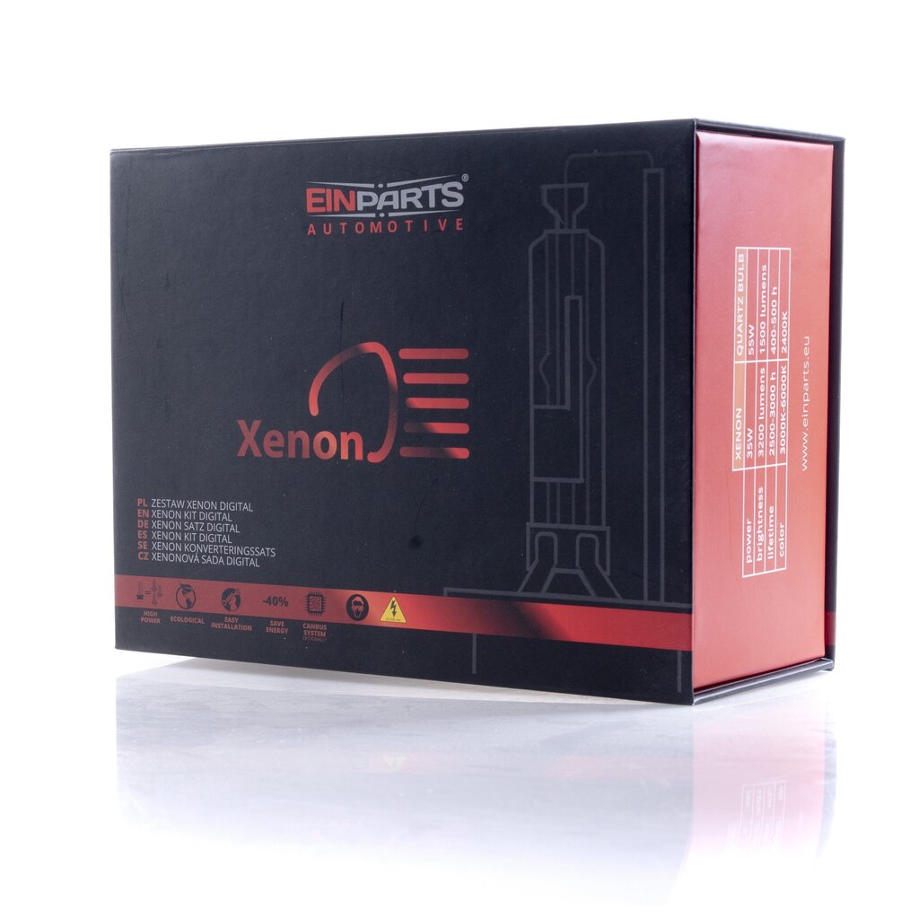 EinParts H1 Xenon HID komplekt 5000K VALGE 12V Slim AC 35W 6.0A hind ja info | Turvasüsteemid ja 12V seadmed | kaup24.ee