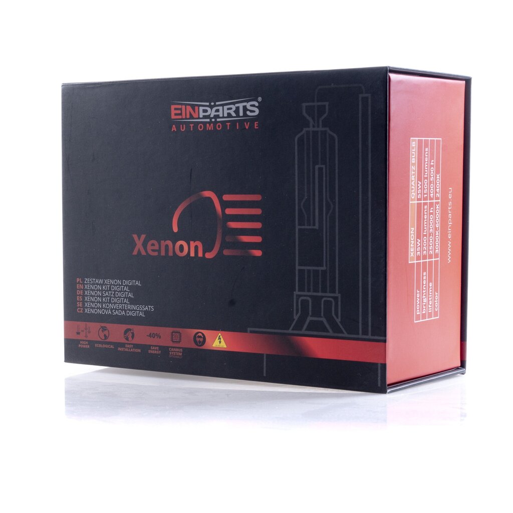 EinParts H1 Xenon HID komplekt 4300K SOE VALGE 12V Slim DC 35W 6.0A hind ja info | Turvasüsteemid ja 12V seadmed | kaup24.ee