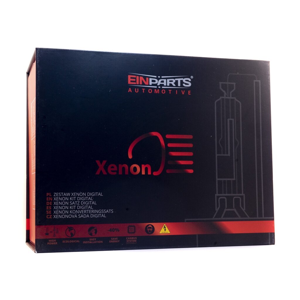 EinParts D2S Xenon HID komplekt 6000K KÜLM VALGE 12V Slim Quick Start 35W 8.5A цена и информация | Turvasüsteemid ja 12V seadmed | kaup24.ee