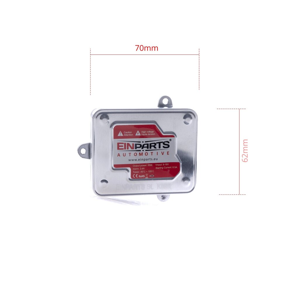 EinParts H7 Xenon HID komplekt 4300K SOE VALGE 12V Slim Quick Start 35W 8.5A hind ja info | Turvasüsteemid ja 12V seadmed | kaup24.ee