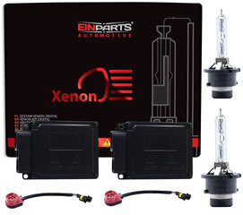 EinParts D2S Xenon HID komplekt 4800K SOE VALGE 12V Slim 55W 12V hind ja info | Turvasüsteemid ja 12V seadmed | kaup24.ee