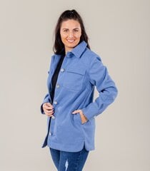 Zabaione женская рубашка-жакет, синяя цена и информация | Женские блузки, рубашки | kaup24.ee