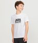 Jack & Jones laste T-särk 12254186*03, valge 5715514944584 цена и информация | Poiste särgid | kaup24.ee