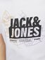 Jack & Jones laste T-särk 12254186*03, valge 5715514944584 hind ja info | Poiste särgid | kaup24.ee