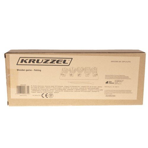 Puidust sorteerija Kalapüük Kruzzel 22565 цена и информация | Arendavad mänguasjad | kaup24.ee