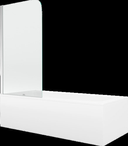 Vann Mexen Vega viimistluse ja klaasseinaga, 170x70 cm + 80 cm, white+I/swing/chrome цена и информация | Vannid | kaup24.ee