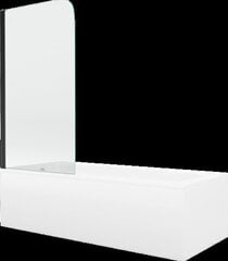 Vann Mexen Vega viimistluse ja klaasseinaga, 170x70 cm + 70 cm, white+I/swing/black цена и информация | Ванны | kaup24.ee