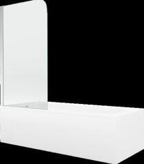 Vann Mexen Vega viimistluse ja klaasseinaga, 170x70 cm + 70 cm, white+I/swing/chrome hind ja info | Vannid | kaup24.ee