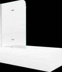 Vann Mexen Vega viimistluse ja klaasseinaga, 150x70 cm + 80 cm, white+II/chrome цена и информация | Ванны | kaup24.ee