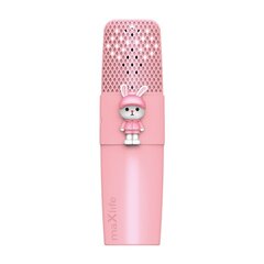 Maxlife Bluetooth mikrofonas su garsiakalbiu Animal MXBM-500 rožinė цена и информация | Аудиоколонки | kaup24.ee