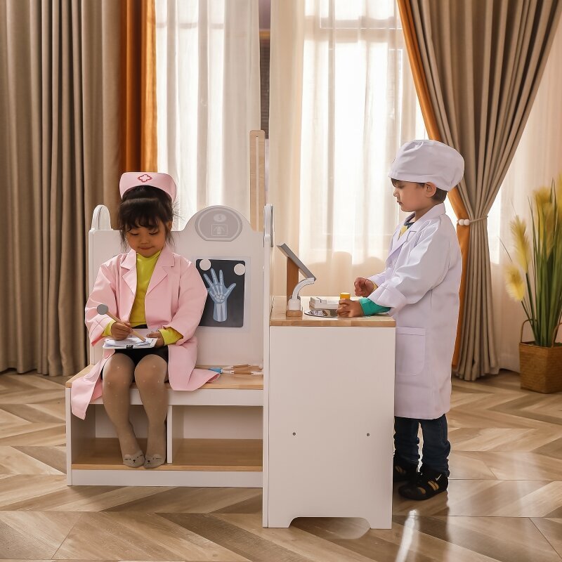 Suur multifunktsionaalne puidust meditsiinikeskus Viga hind ja info | Tüdrukute mänguasjad | kaup24.ee