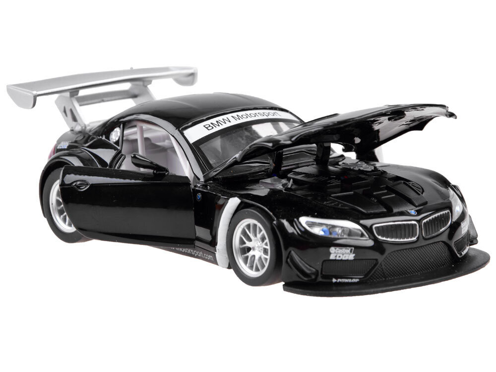 Metallik auto BMW Z4 GT3, must hind ja info | Poiste mänguasjad | kaup24.ee