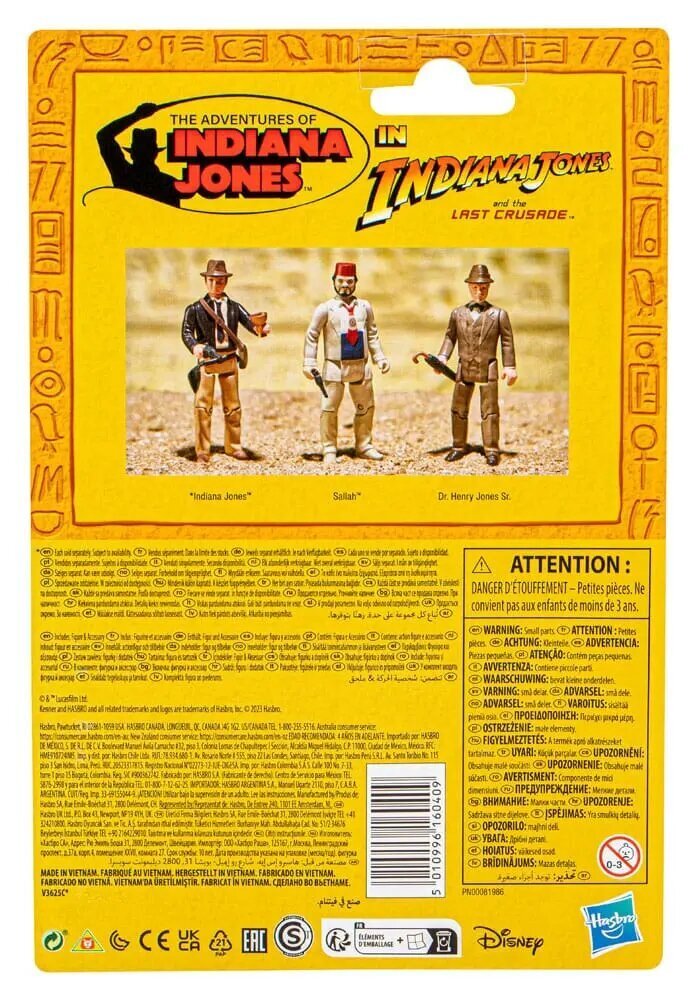 Figuur Hasbro Indiana Jones Retro Collection Sallah, 10 cm hind ja info | Poiste mänguasjad | kaup24.ee