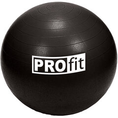 Võimlemispall pumbaga Profit, 85 cm, must цена и информация | Гимнастические мячи | kaup24.ee