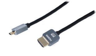 Kruger&Matz, Micro HDMI - HDMI, 1.8 m цена и информация | Кабели и провода | kaup24.ee
