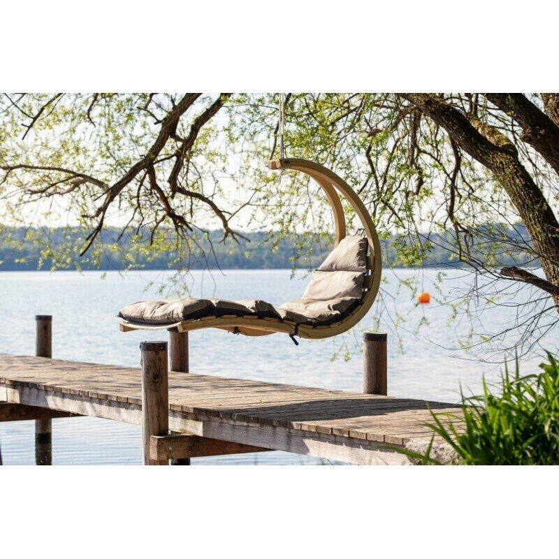 Ripptool Amazonas Swing Lounger, beež/hall hind ja info | Aiatoolid | kaup24.ee