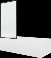 Vann Mexen Vega viimistluse ja klaasseinaga, 160x70 cm + 70 cm, white+I/fix/black frame hind ja info | Vannid | kaup24.ee