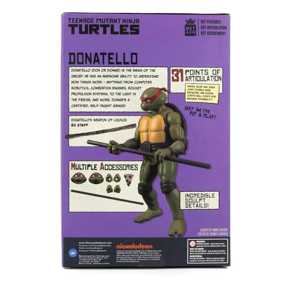 Figuur raamatugaTeenage Mutant Ninja Turtles BST AXN x IDW Donatello Exclusive, 13 cm hind ja info | Poiste mänguasjad | kaup24.ee