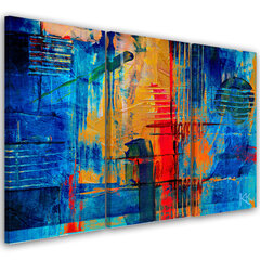 Seinapilt, Sinised abstraktsioonid цена и информация | Картины, живопись | kaup24.ee