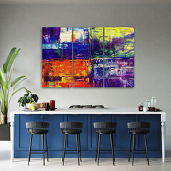 Seinapilt, Värviline abstraktsioon цена и информация | Картины, живопись | kaup24.ee