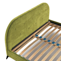 Кровать Liv&Lars Akila 160x200 см, зеленый цена и информация | Кровати | kaup24.ee