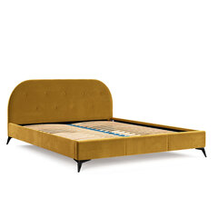 Кровать Liv&Lars Akila 160x200 см, желтый цена и информация | Кровати | kaup24.ee