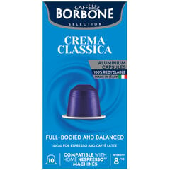 Kohvikapslid Borbone Crema Classica, 10 tk., 50g цена и информация | Кофе, какао | kaup24.ee