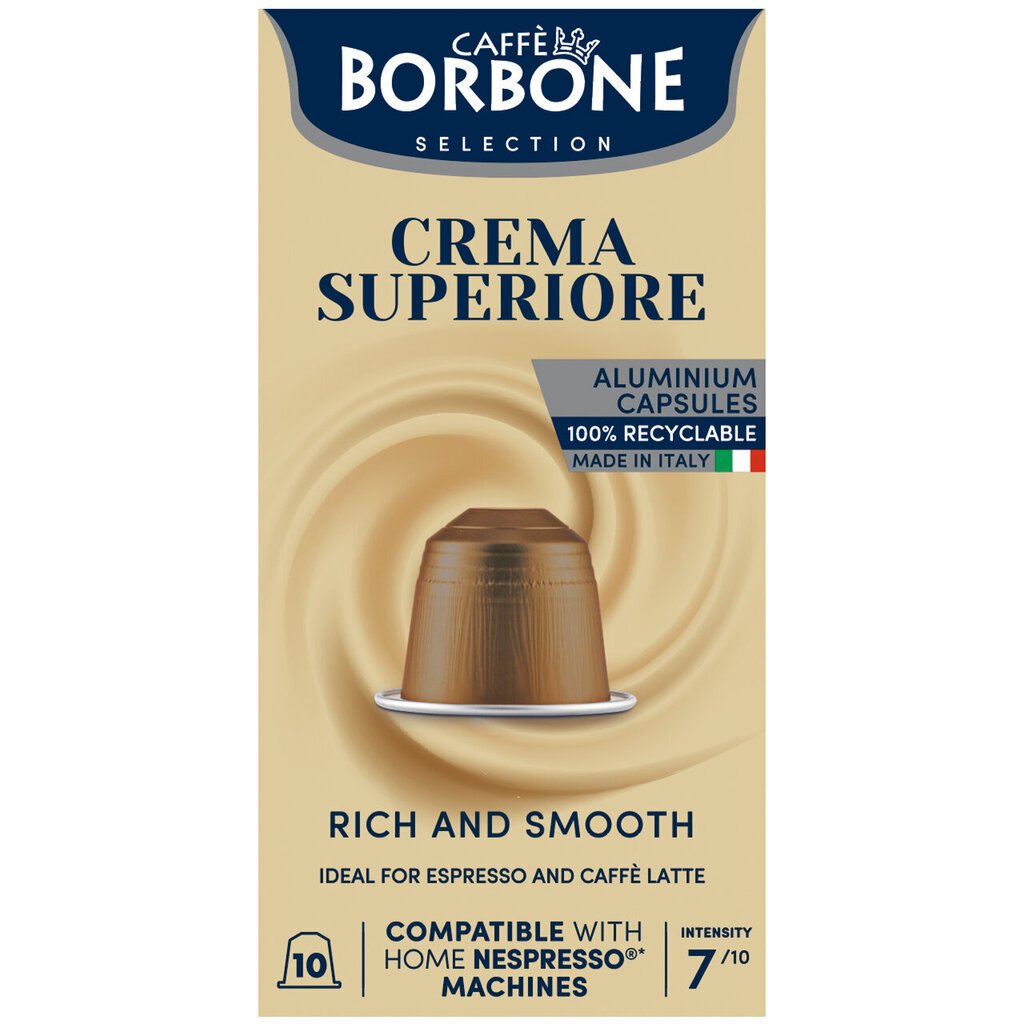 Kohvikapslid Borbone Crema Superiore, 10 tk., 50g цена и информация | Kohv, kakao | kaup24.ee