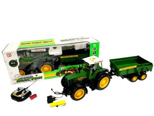 Kaugjuhitav traktor koos haagisega цена и информация | Игрушки для мальчиков | kaup24.ee