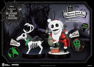 Figuur Nightmare Before Christmas Mini 2-pakk Santa Jack & Skeleton, 8 cm hind ja info | Fännitooted mänguritele | kaup24.ee