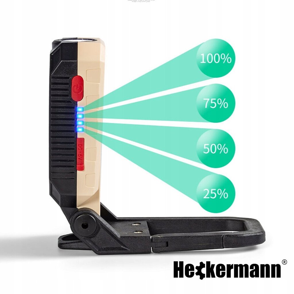 Töötoa taskulamp Heckermann hind ja info | Valgustid ja lambid | kaup24.ee