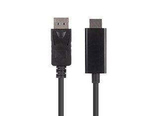 Lanberg, DisplayPort - Hdmi, 1 m цена и информация | Кабели и провода | kaup24.ee