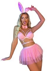 Комплект нижнего белья из четырех частей Flirty Bunny, розовый цена и информация | Сексуальное женское белье | kaup24.ee