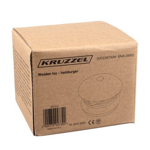 Kokkupandav hamburger Kruzzel Burger 22673 hind ja info | Tüdrukute mänguasjad | kaup24.ee