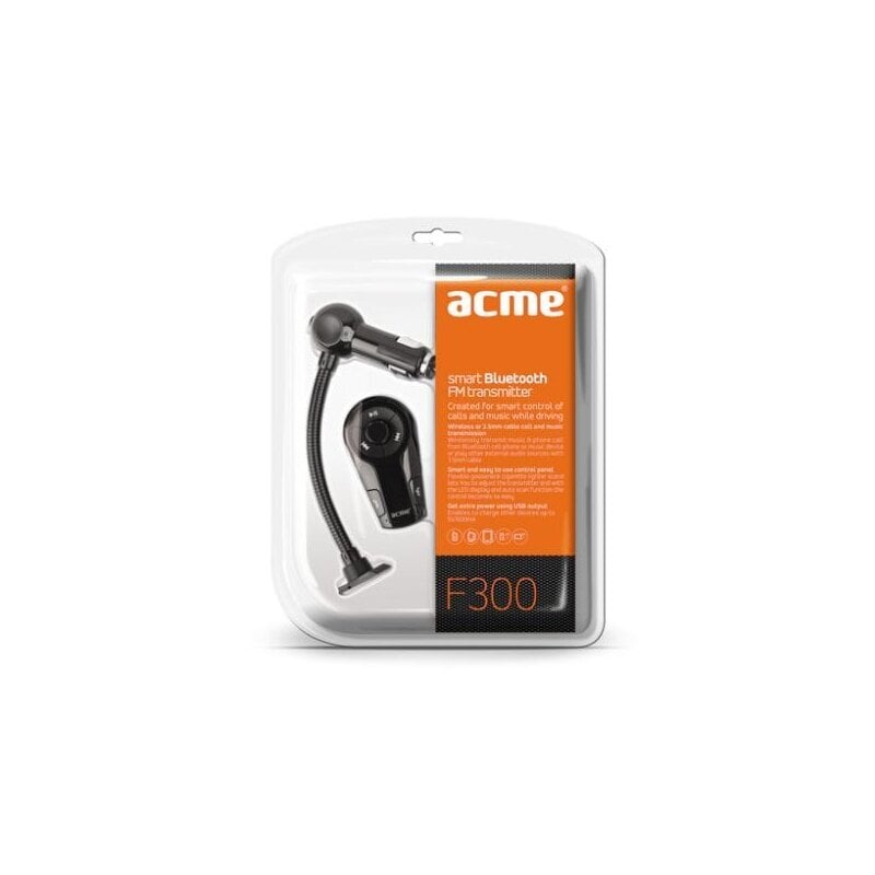 ACME F300 smart Bluetooth FM transmitter цена и информация | FM modulaatorid, FM trasmitterid | kaup24.ee