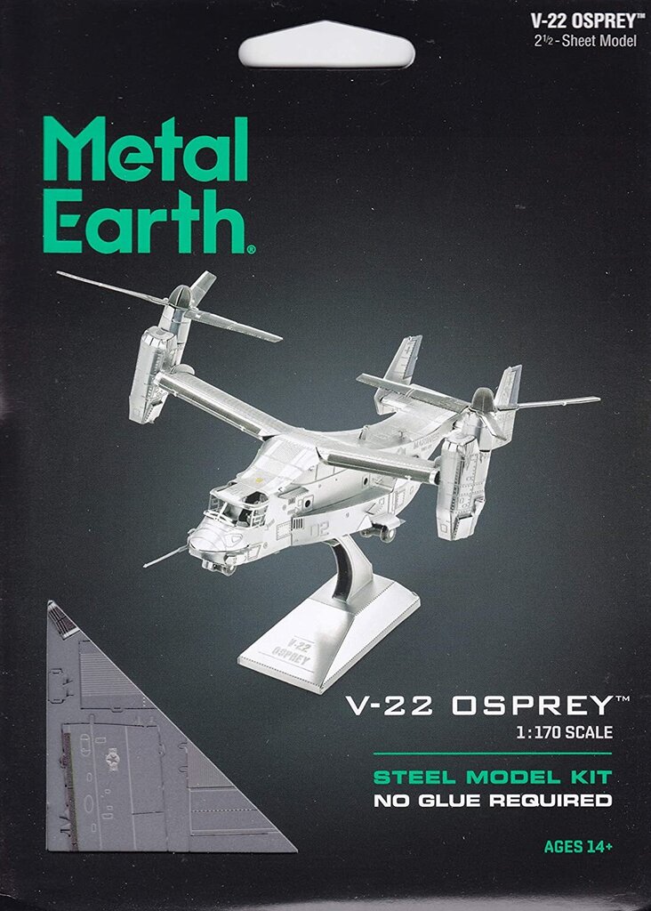 3D pusle Metal Earth V-22 Osprey цена и информация | Pusled | kaup24.ee