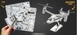 3D pusle Metal Earth V-22 Osprey hind ja info | Pusled | kaup24.ee