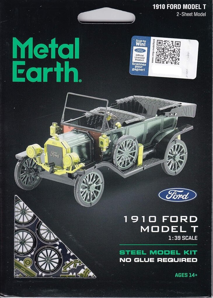 3D pusle Metal Earth Ford 1910 Model T hind ja info | Klotsid ja konstruktorid | kaup24.ee