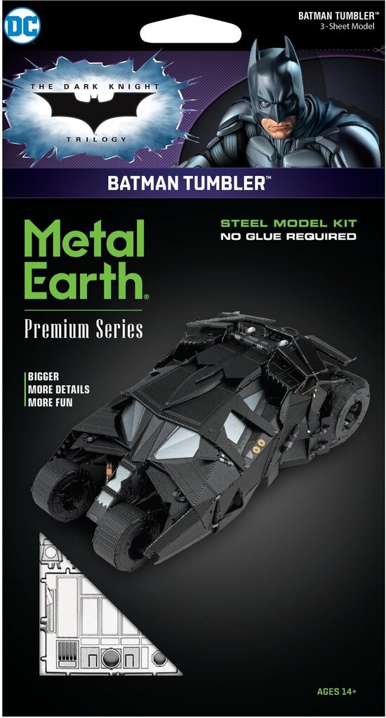 3D pusle Metal Earth Batman Tumbler цена и информация | Klotsid ja konstruktorid | kaup24.ee