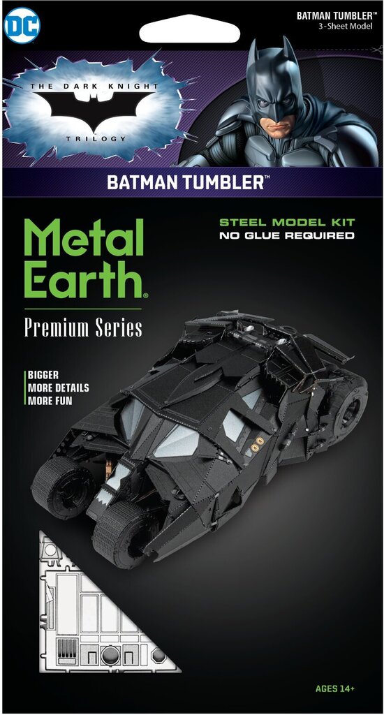 3D pusle Metal Earth Batman Tumbler hind ja info | Klotsid ja konstruktorid | kaup24.ee