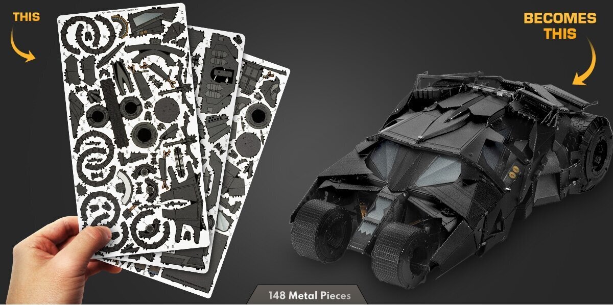 3D pusle Metal Earth Batman Tumbler hind ja info | Klotsid ja konstruktorid | kaup24.ee
