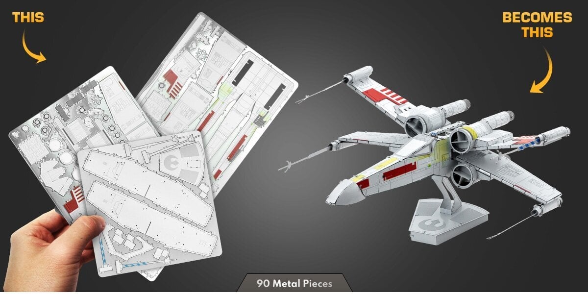 3D pusle Metal Earth X-Wing Starfighter hind ja info | Pusled | kaup24.ee