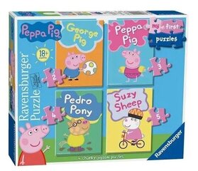 Pusle Peppa Pig Ravensburger 06960, 14 tk hind ja info | Pusled | kaup24.ee