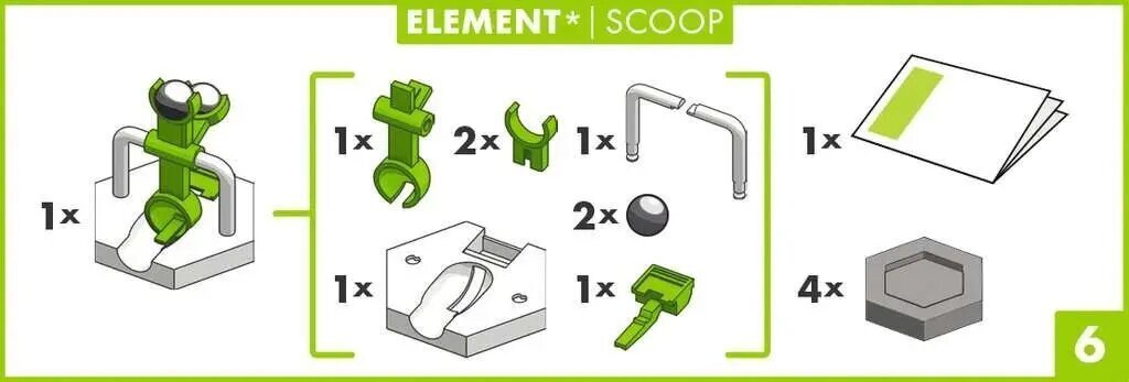 Ravensburger GraviTrax Element Scoopi konstruktori lisand цена и информация | Klotsid ja konstruktorid | kaup24.ee