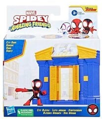 Mängukomplekt figuuriga Marvel Spidey ja tema hämmastavad sõbrad, linnaplokid Miles Morales Hasbro hind ja info | Poiste mänguasjad | kaup24.ee