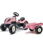 Country Star Falk traktor koos haagisega, roosa цена и информация | Imikute mänguasjad | kaup24.ee