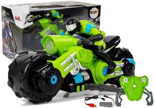 Дрифт-мотоцикл с дистанционным управлением, зеленый цена и информация | Игрушки для мальчиков | kaup24.ee