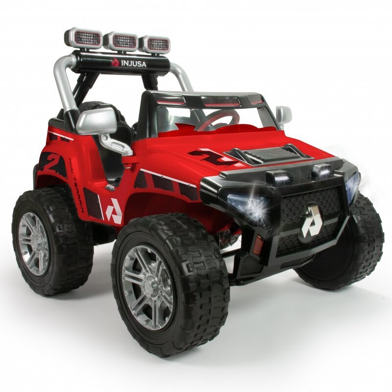 INJUSA 24V Monster elektriline kahekohaline džiip, punane hind ja info | Laste elektriautod | kaup24.ee