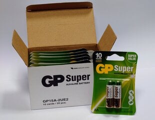 Patareid GP Super alkaline AAA 1.5V, 20 tk hind ja info | GP Batteries Sanitaartehnika, remont, küte | kaup24.ee