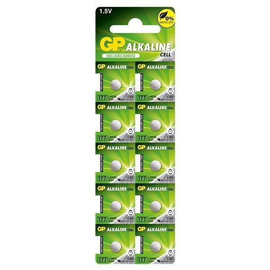 Patareid GP alkaline 177 / GA4 1.5V, 50tk hind ja info | Patareid | kaup24.ee